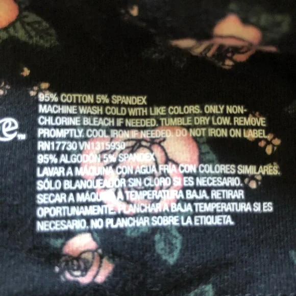 Wild Fable Womens Leggings XS Black/Floral - Picture 7 of 7